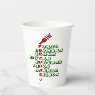 Portugal Wine Paper cup
