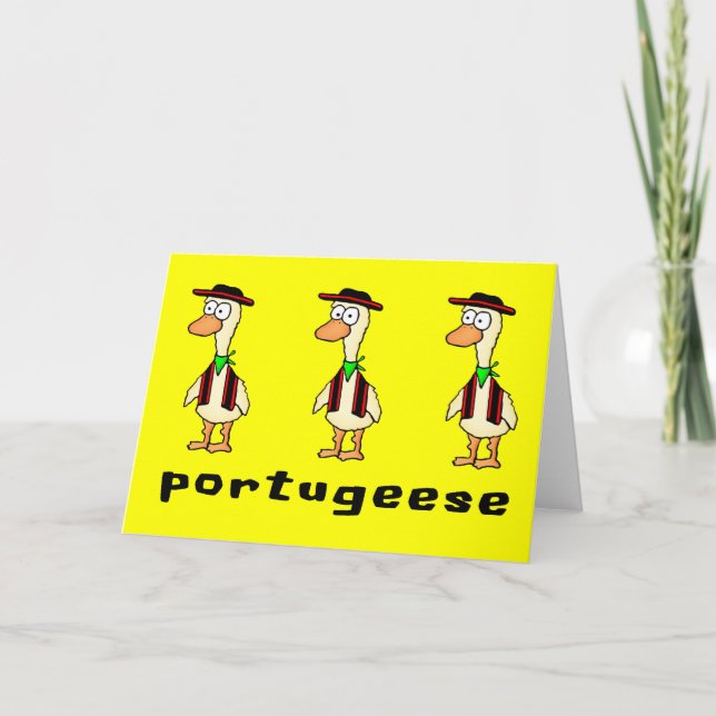 Portugeese Greeting Card (Front)