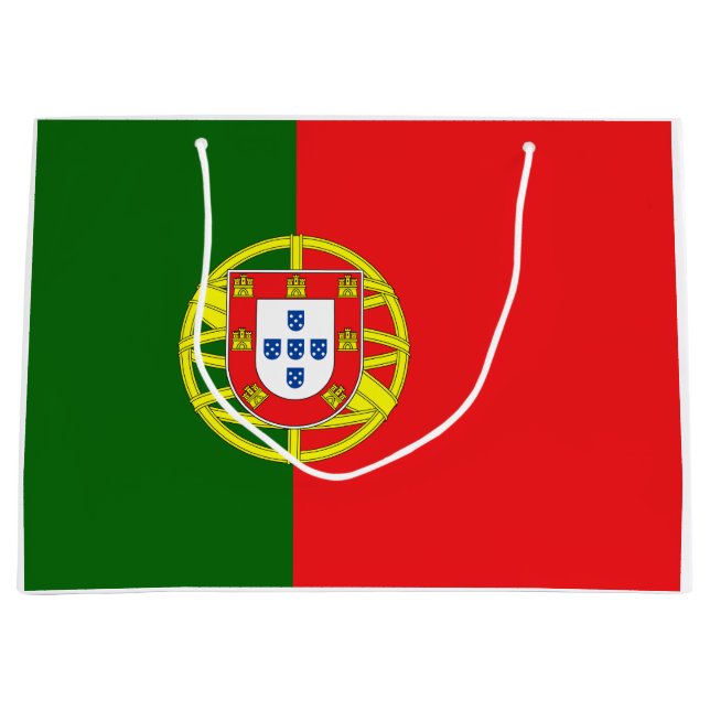 Portugese Flag Large Gift Bag (Front)