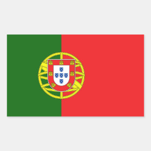 Portugese Flag Rectangular Sticker