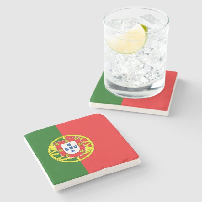 Portugese Flag Stone Coaster (Side)