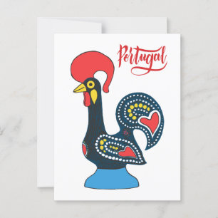 Portugese Rooster Postcard