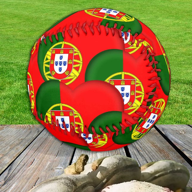 Portugues Flag & Hearts - Baseball Portugal/sports (Creator Uploaded)