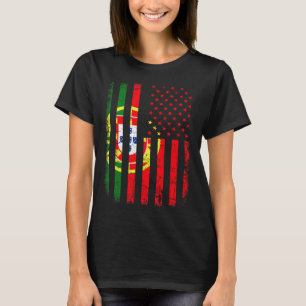 Portuguese American Flag Portugal America Pride He T-Shirt