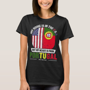 Portuguese American Heart is from Portugal Grown T-Shirt