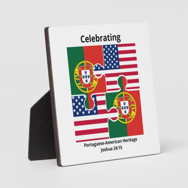 PORTUGUESE AMERICAN HERITAGE Christian Plaque (Front)