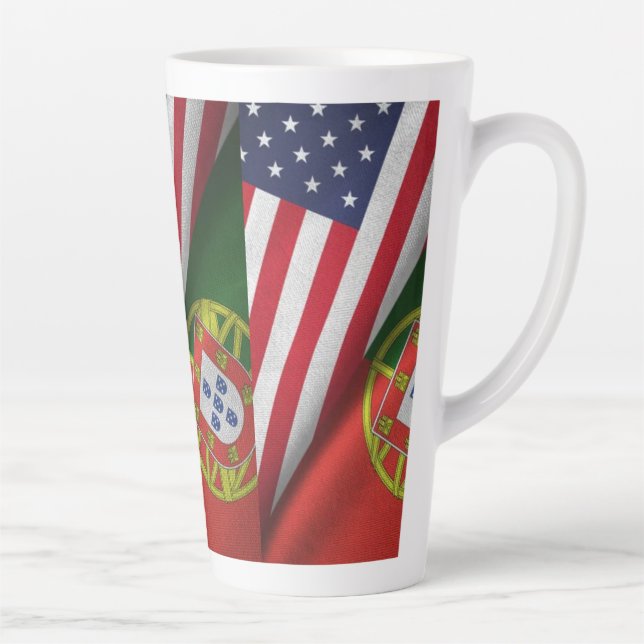 Portuguese American  Latte Mug (Right)