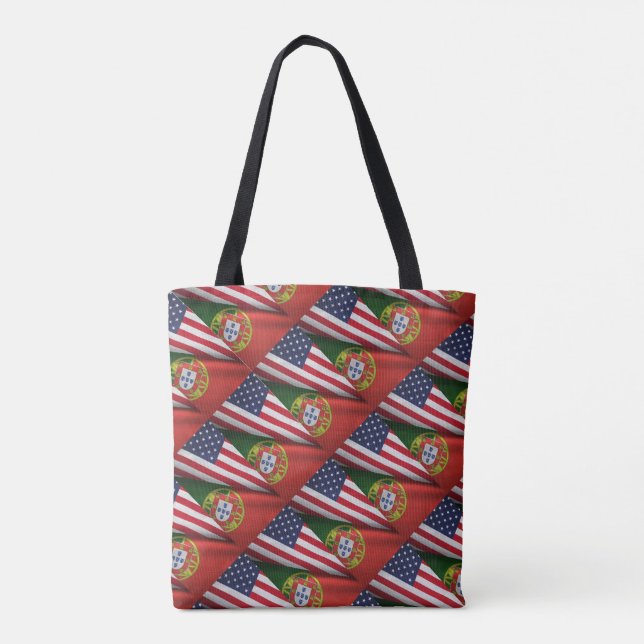 Portuguese American  Tote Bag (Back)