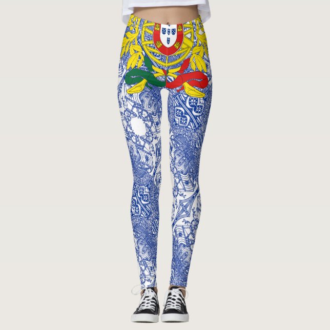 Portuguese art leggings (Front)
