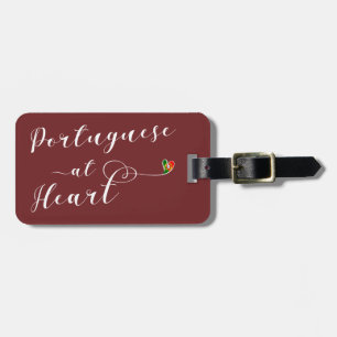 Portuguese At Heart Luggage Tag Template, Portugal