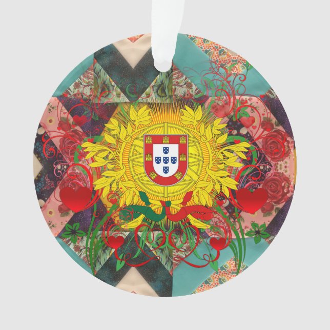 Portuguese Azores folk art Ornament (Front)