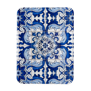 Portuguese Azulejo Seamless Pattern Magnet
