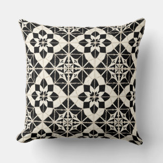 Portuguese Azulejo Tile Pattern Throw Pillow – Bla