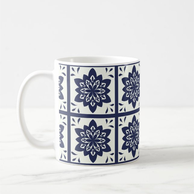 Portuguese Azulejos Tiles pattern mug (Left)