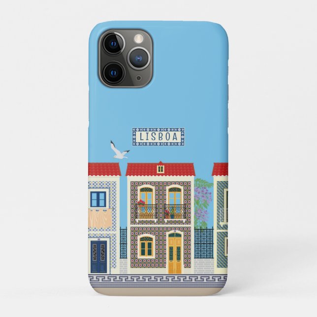 Portuguese beautiful houses with tiles or azulejos Case-Mate iPhone case (Back)