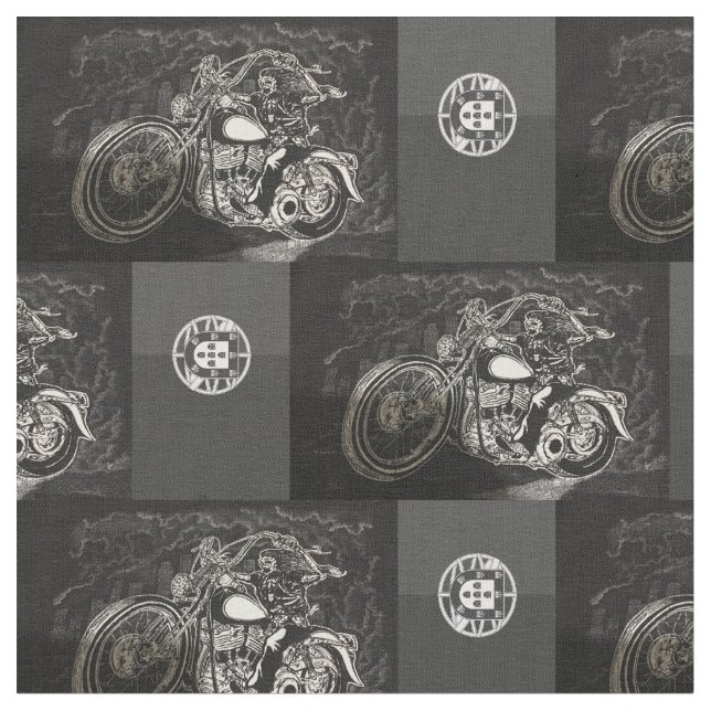 Portuguese biker designs fabric (Close Up)