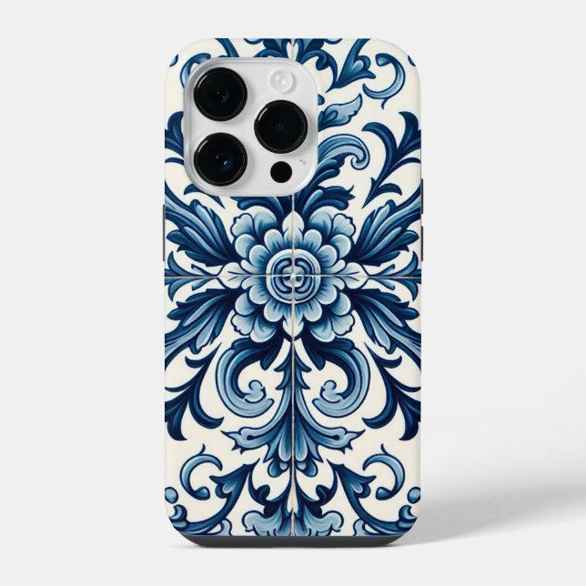 Portuguese blue tile Case-Mate iPhone case (Back)