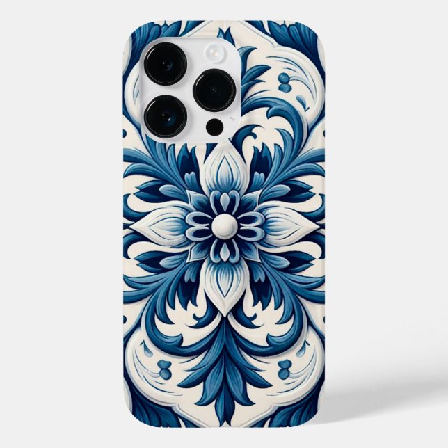 Portuguese blue tile Case-Mate iPhone case (Back)