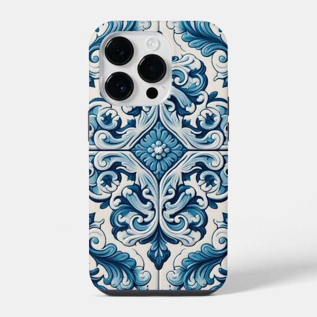 Portuguese blue tile Case-Mate iPhone case (Back)