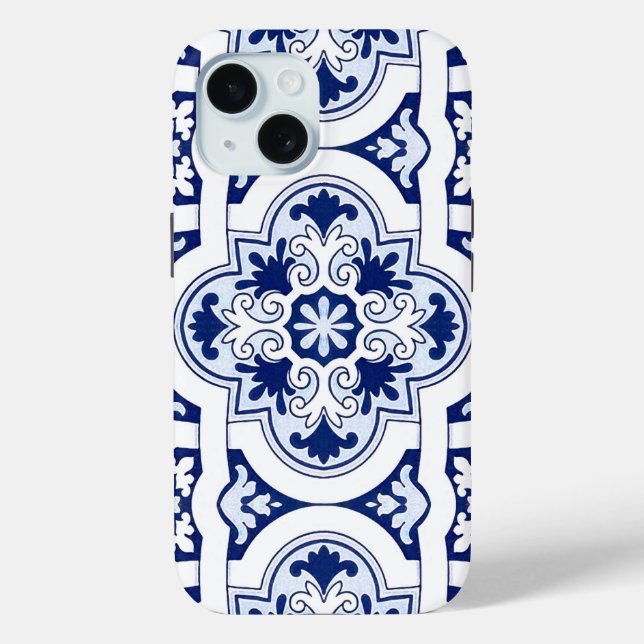 Portuguese blue tile Case-Mate iPhone case (Back)