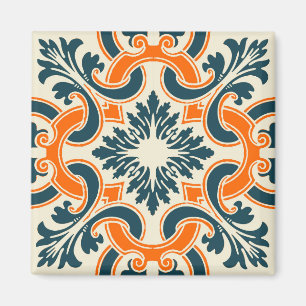 Portuguese blue tile magnet