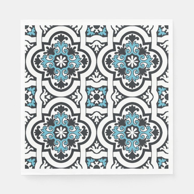Portuguese blue tile napkins (Front)