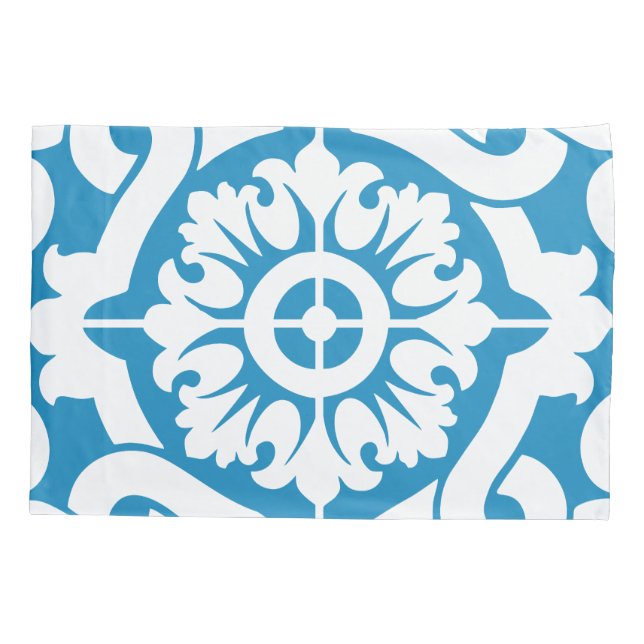 Portuguese blue tiles 1 pillowcase (Back)