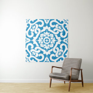 Portuguese blue tiles 1 tapestry