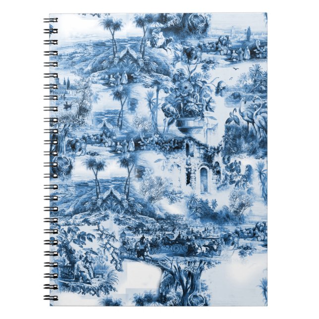 Portuguese blue tiles romantic scene  notebook (Front)