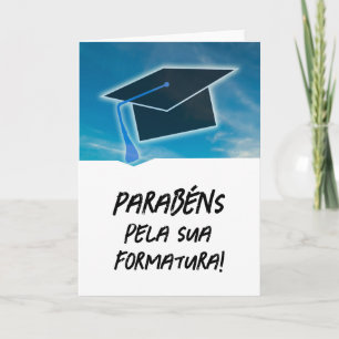 Portuguese Cartão Parabéns pela sua Formatura  Card