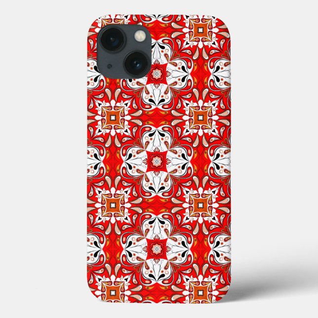 Portuguese Ceramic Tile Pattern Case-Mate iPhone Case (Back)