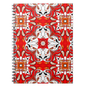 Portuguese Ceramic Tile Pattern Notebook