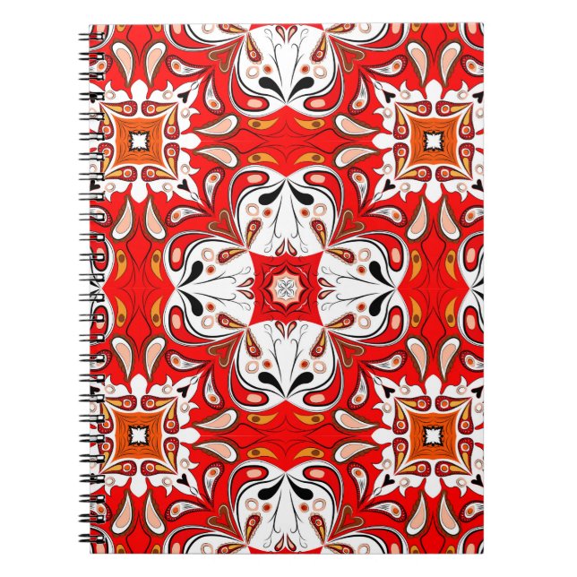 Portuguese Ceramic Tile Pattern Notebook (Front)