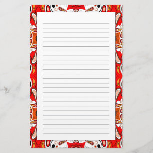 Portuguese Ceramic Tile Pattern Stationery