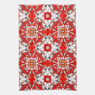 Portuguese Ceramic Tile Pattern Tea Towel