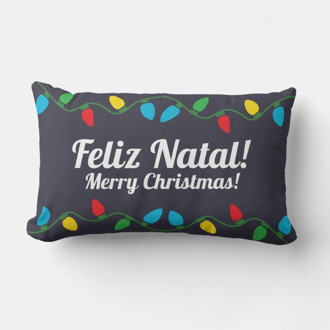 Portuguese Christmas Decor Pillow (Front)