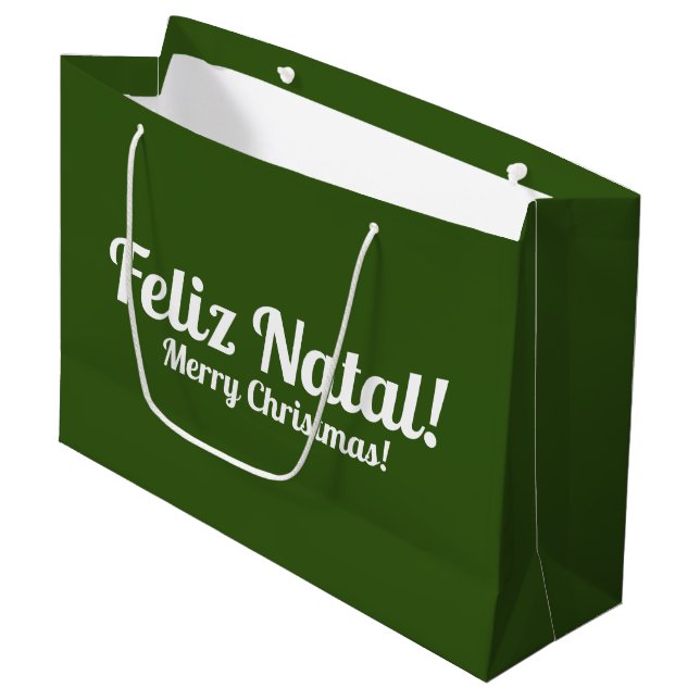 Portuguese Christmas Gift Bag (Front Angled)