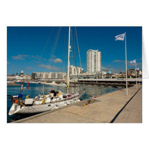 Portuguese city and yacht