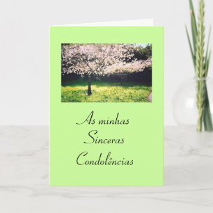 Portuguese:Condolences/Pesames/Sympathy Card