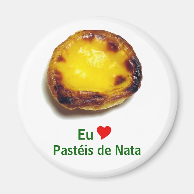 Portuguese custard tart magnet (Front)