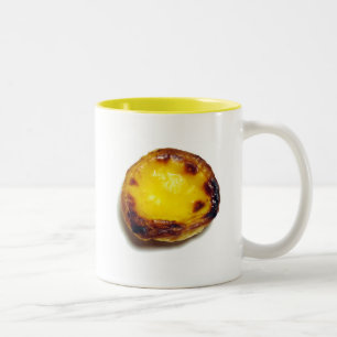 Portuguese custard tart Two-Tone coffee mug