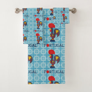 Portuguese designs bath towel set