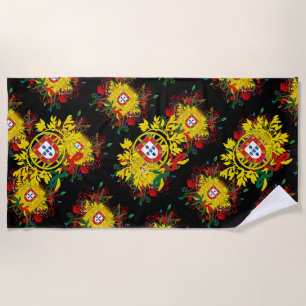 Portuguese designs beach towel