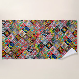 Portuguese designs beach towel