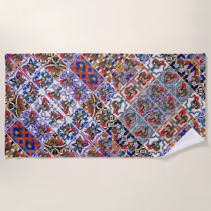Portuguese designs beach towel