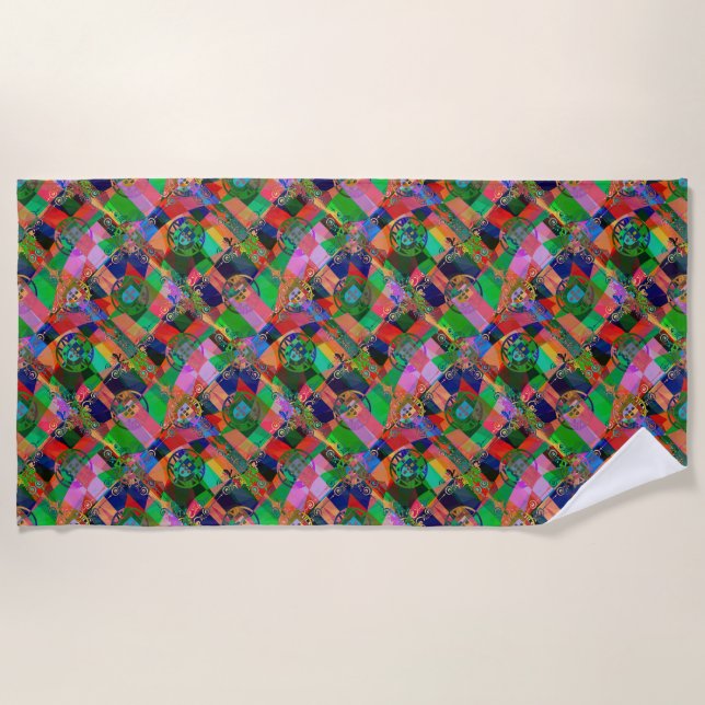 Portuguese designs  beach towel (Front)