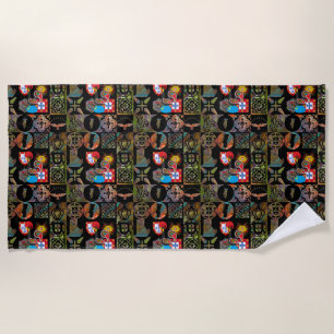 Portuguese designs  beach towel