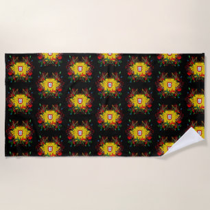 Portuguese designs beach towel