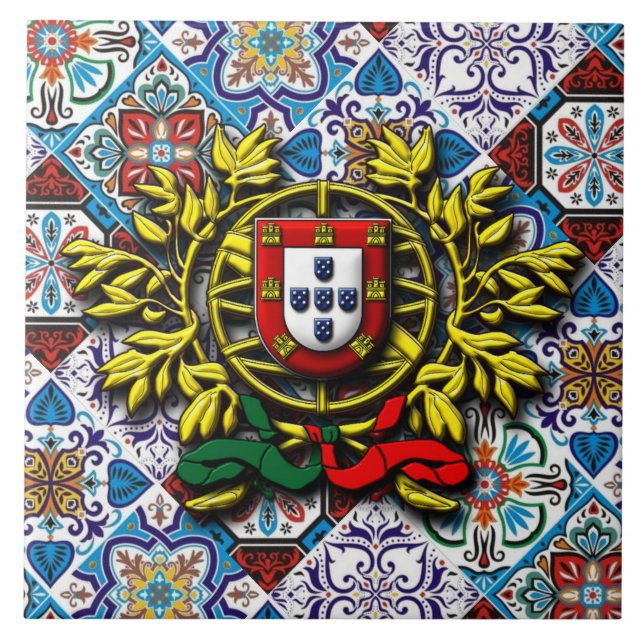 Portuguese designs  ceramic tile (Front)