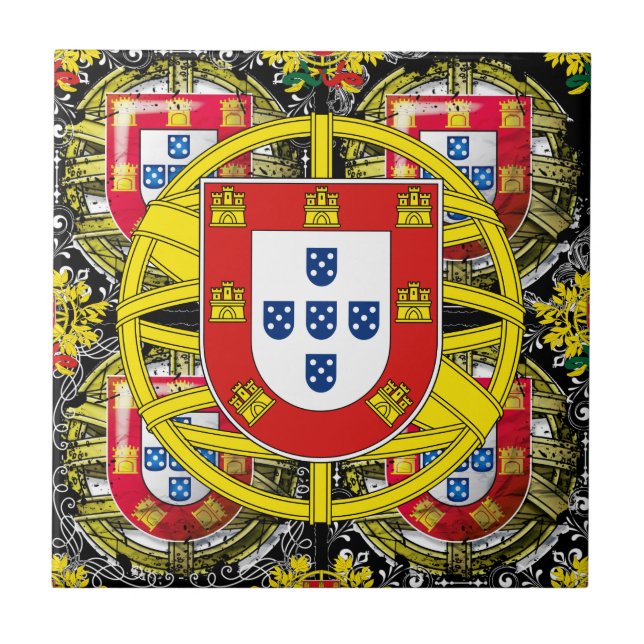 Portuguese designs  ceramic tile (Front)
